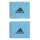 adidas Schweissband Handgelenk Small #22 cyanblau - 2 Stück